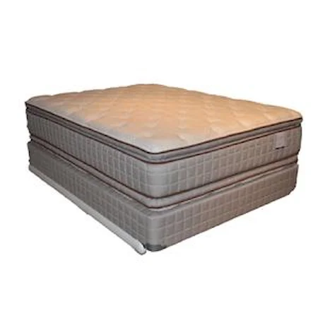 Twin 280 Two Sided Pillow Top Mattress and Box Spring